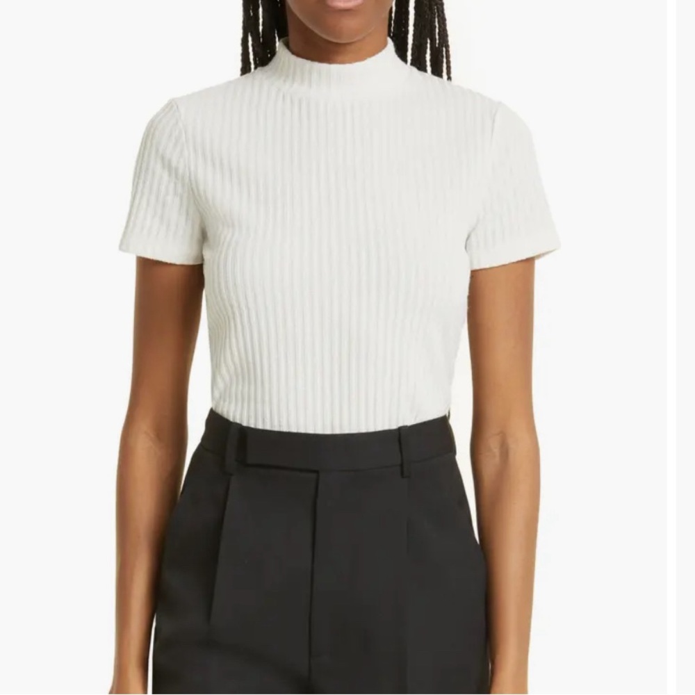 Vince ribbed mock next shirt